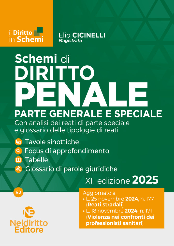 Schemi di Diritto Penale. Parte generale e Speciale 2025 - Cicinelli