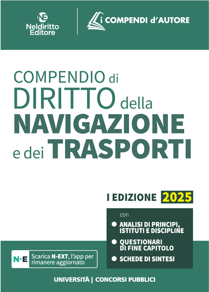 Compendio di Diritto della Navigazione e dei Trasporti 2025