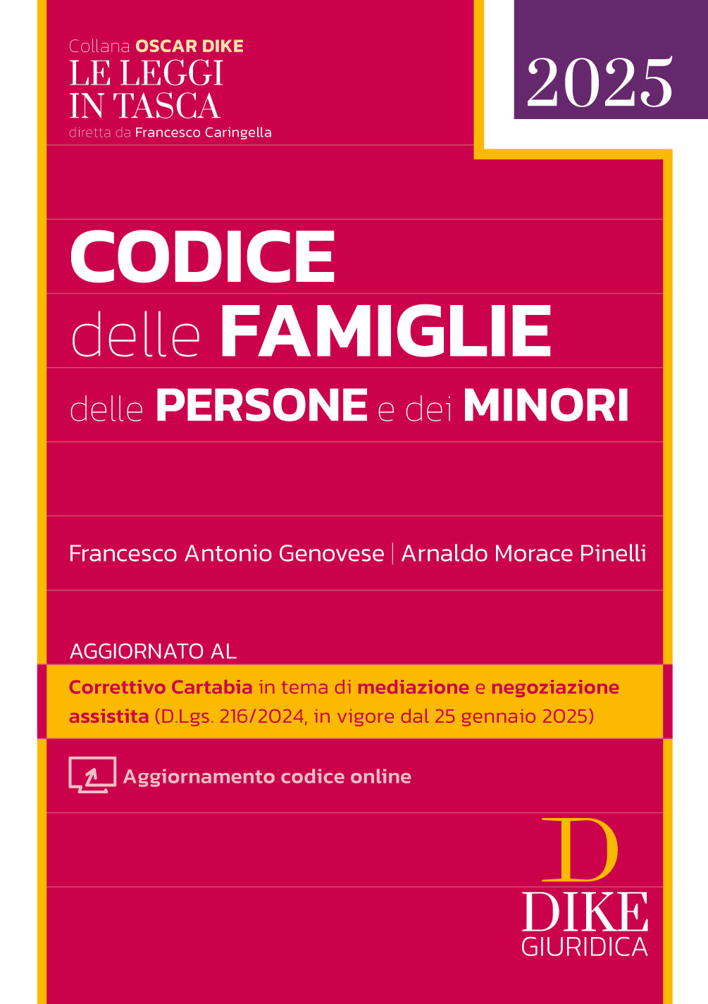Codice delle Famiglie delle Persone e dei Minori 2025 - Morace Pinelli, Antonio Genovese
