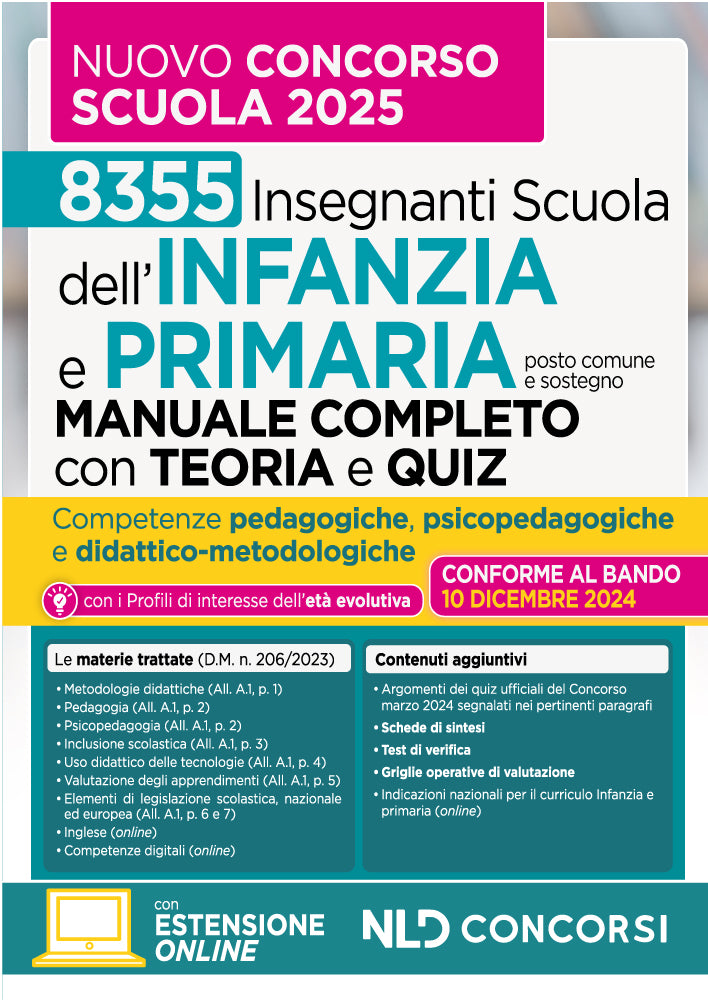 Scuola dell'infanzia e primaria. Manuale completo con teoria e quiz