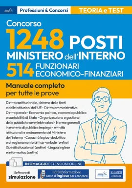 Concorso RIPAM - 514 Funzionari economico-finanziari Ministero dell'Interno - 9791256022007