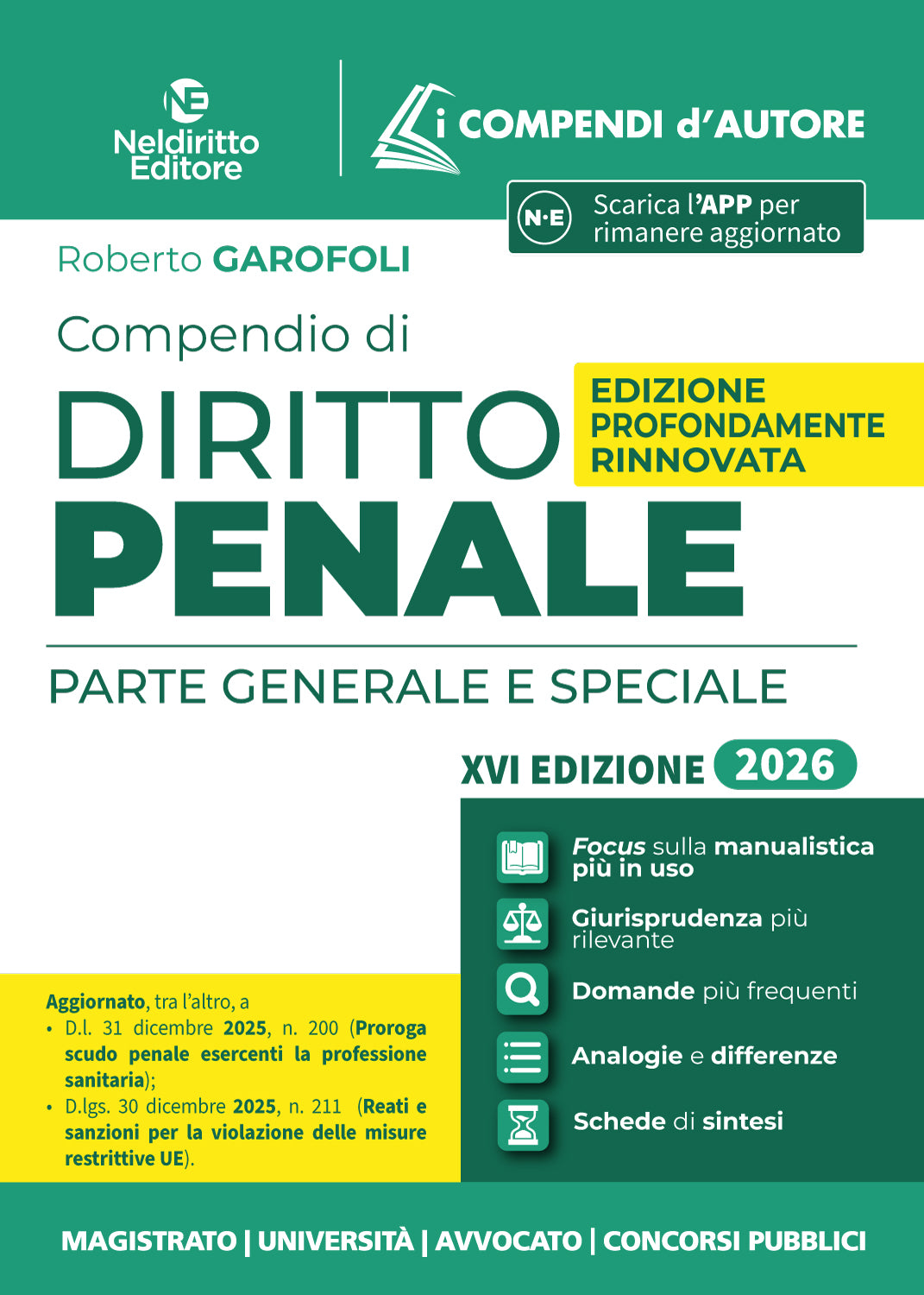 Compendio di Diritto Penale 2026 - GAROFOLI