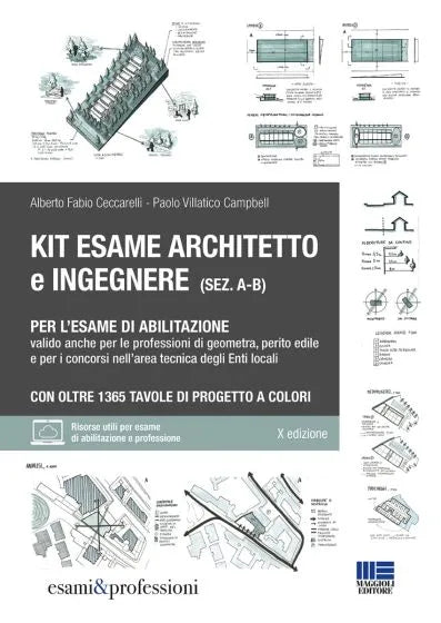 KIT Esame Architetto e Ingegnere (Sez. A-B) PER L’ESAME DI ABILITAZIONE