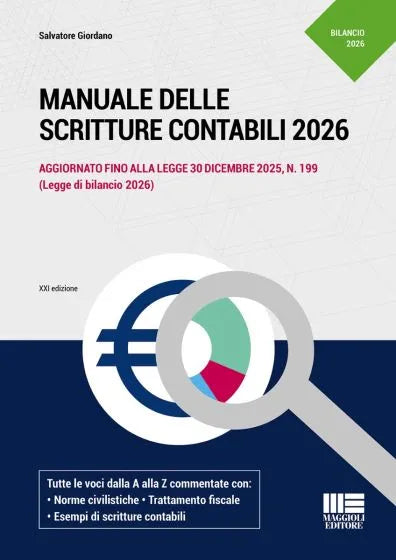 Manuale delle scritture contabili 2026 - Salvatore Giordano