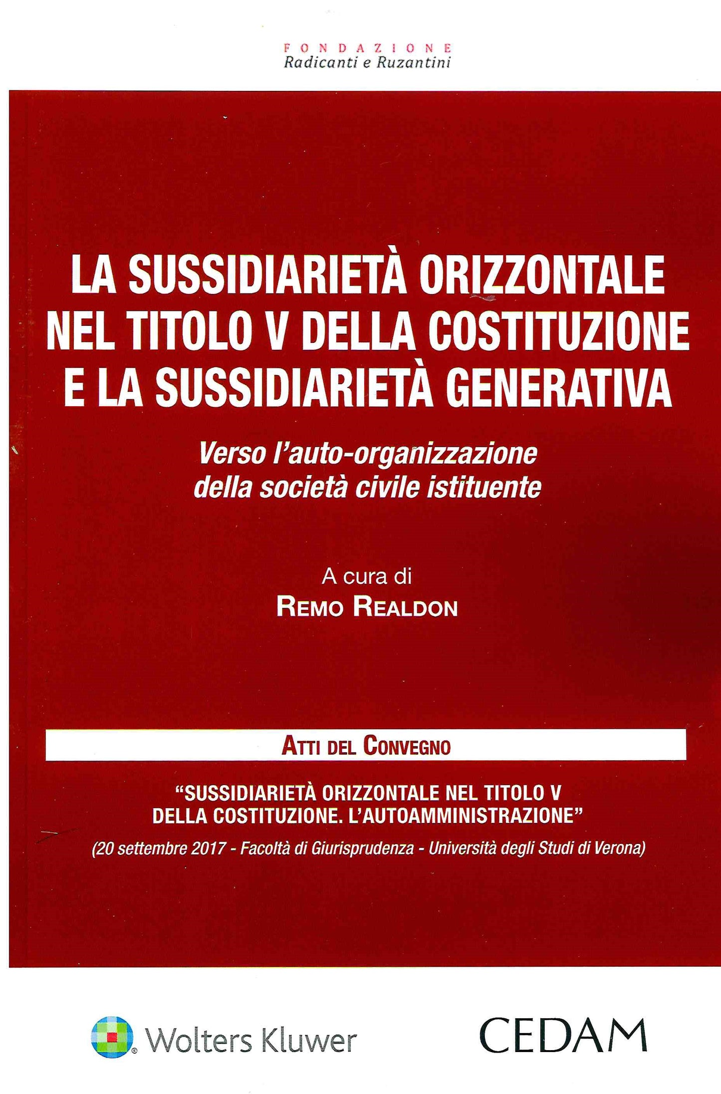 SUSSIDIARIETA' ORIZZONTALE TITOLO V COST - REALDON