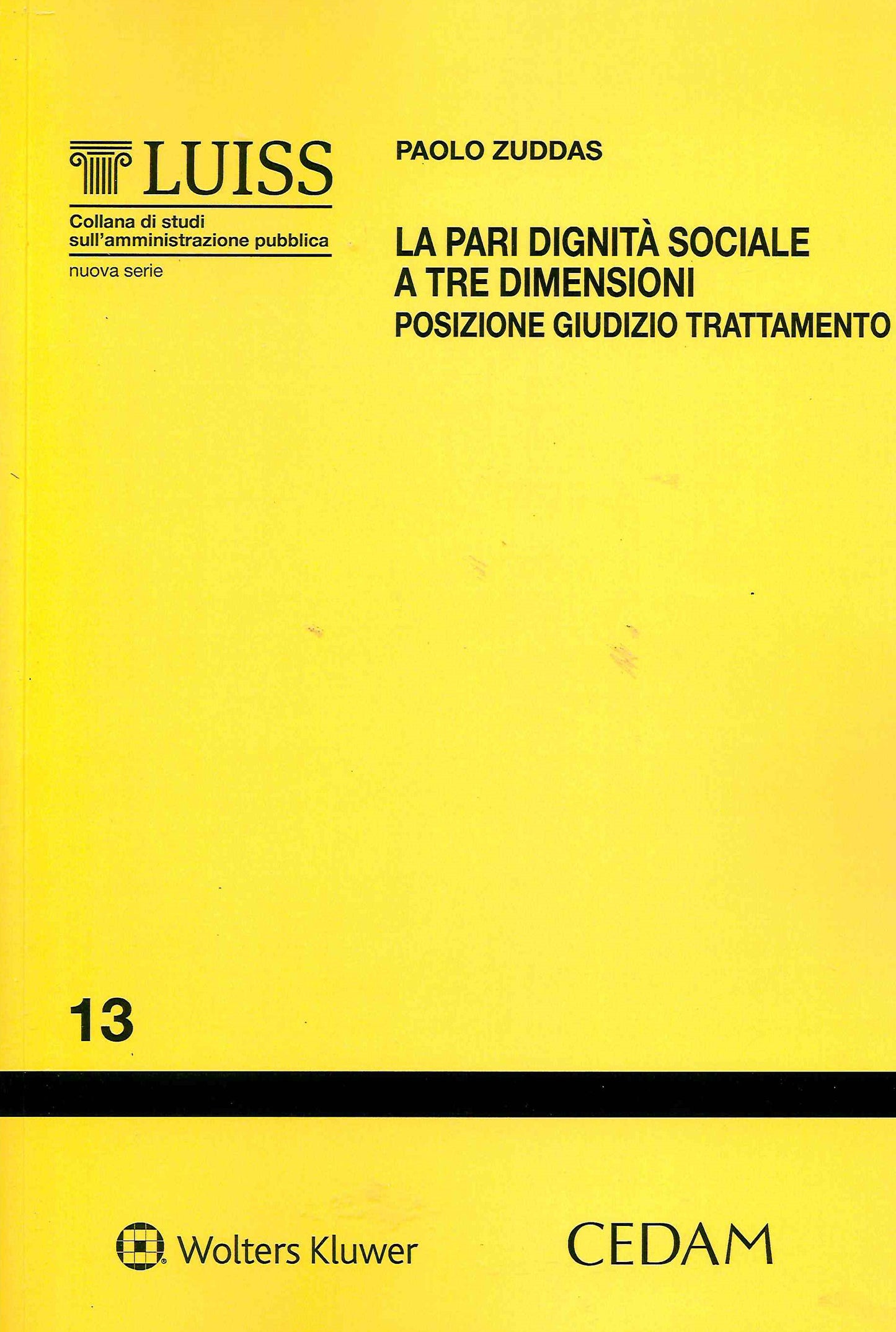 PARI DIGNITA' SOCIALE A TRE DIMENSIONI - ZUDDAS