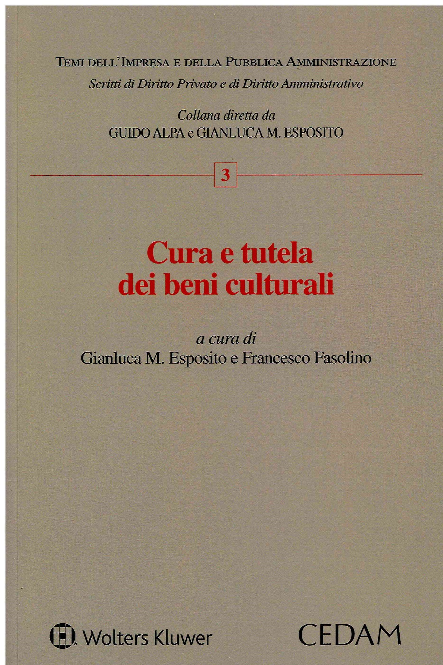 CURA E TUTELA BENI CULTURALI - ESPOSITO