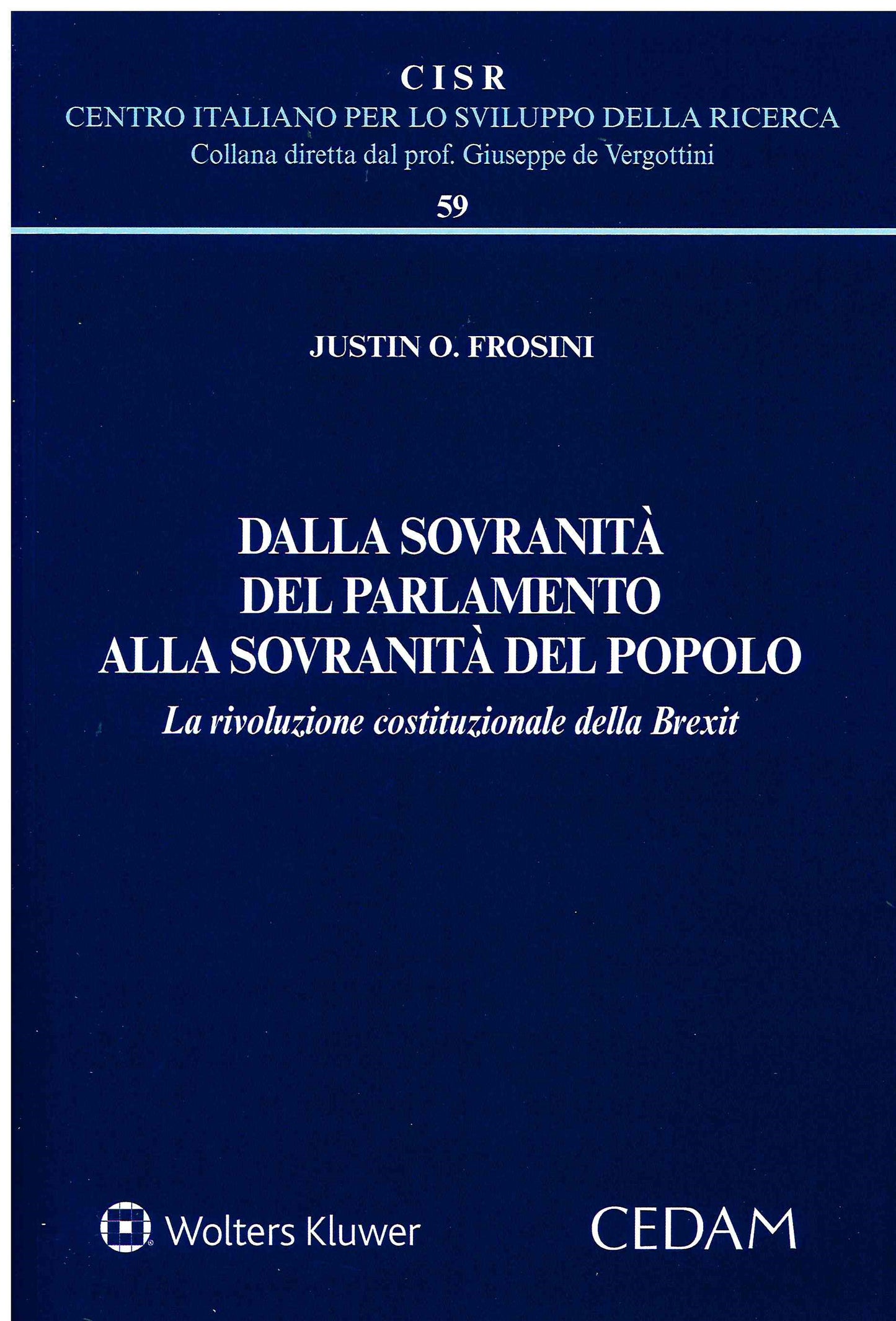 DALLA SOVRANITA' DEL PARLAMENTO - FROSINI