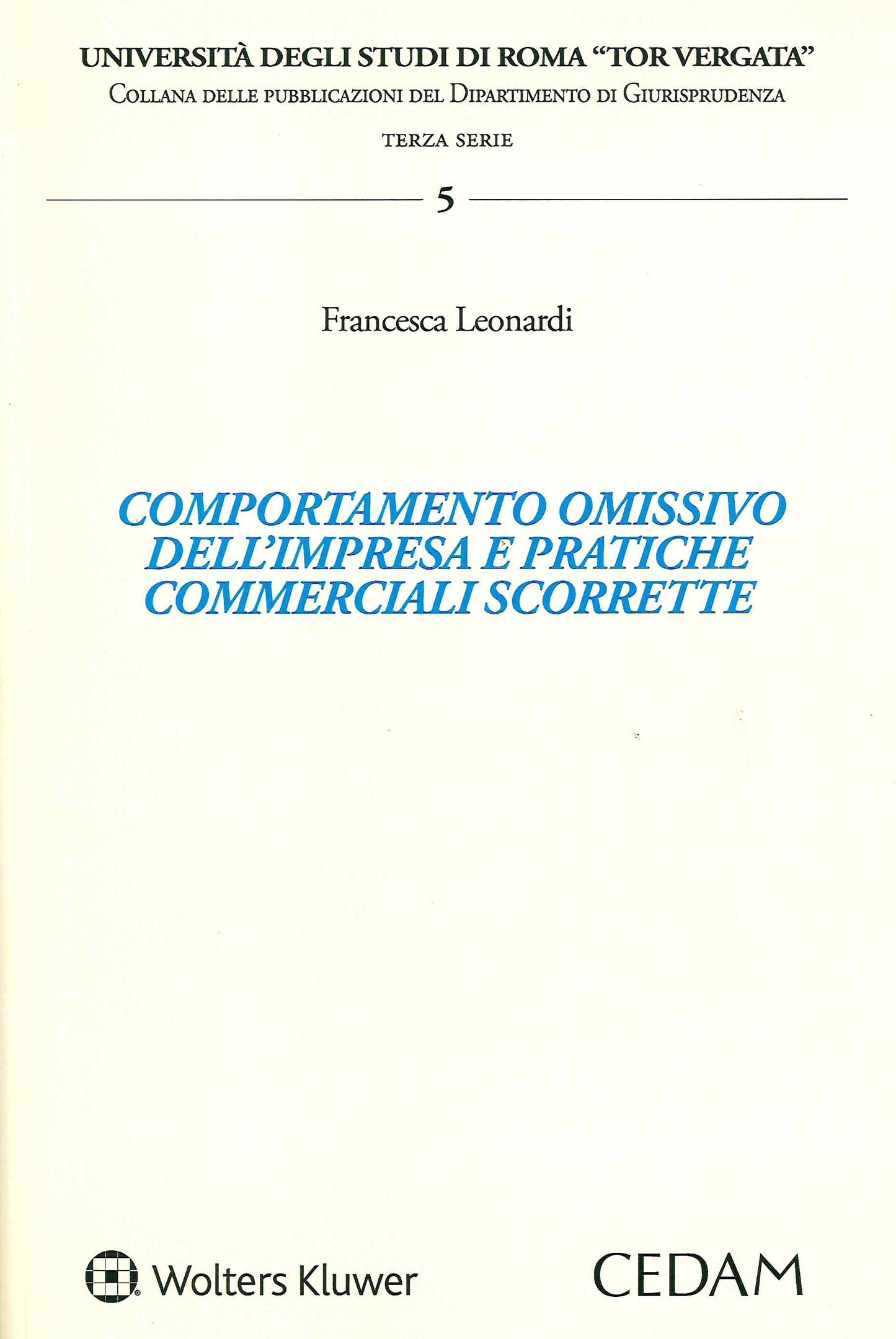 COMPORTAMENTO OMISSIVO IMPRESA - LEONARDI