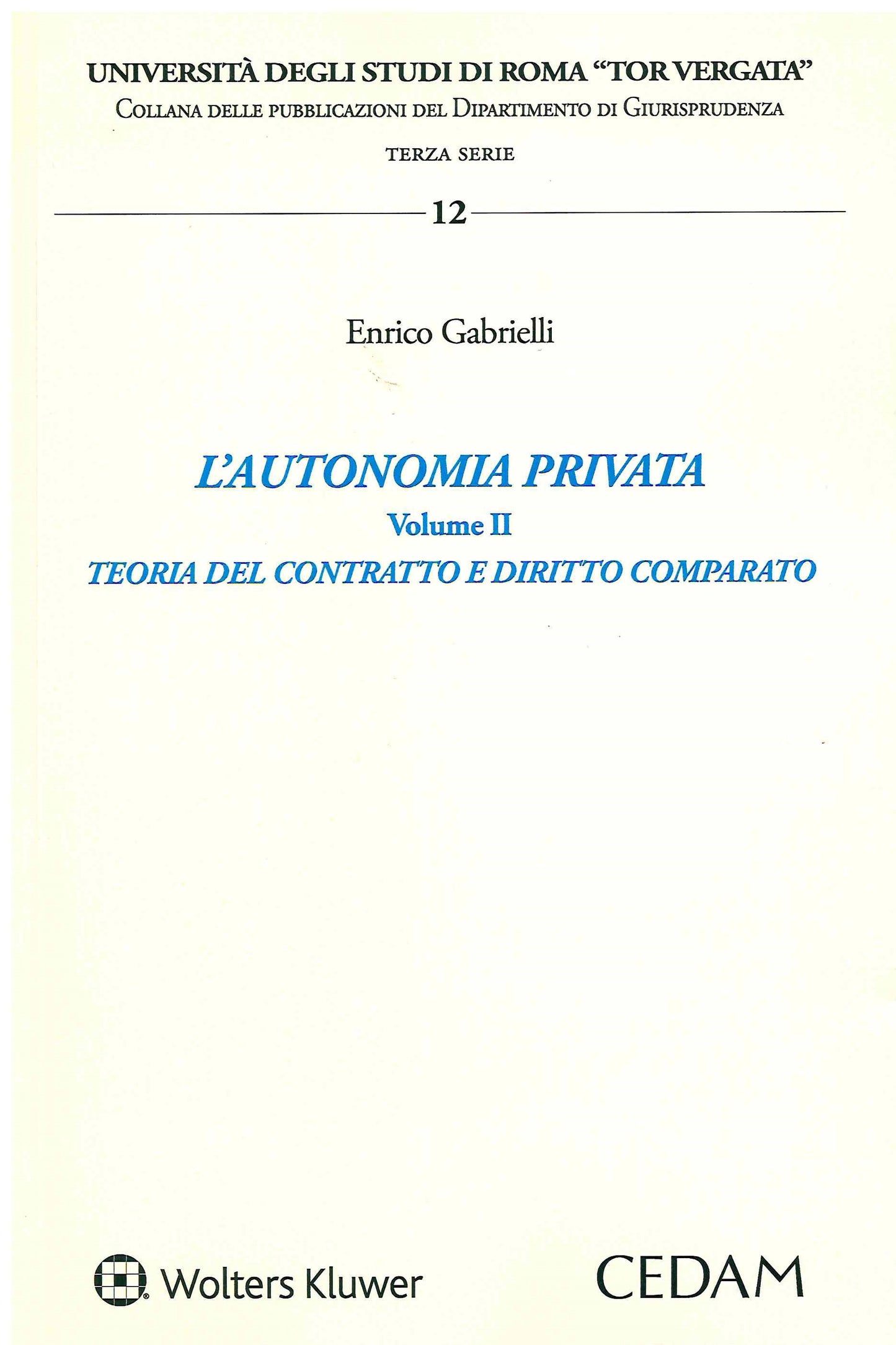 AUTONOMIA PRIVATA VOL.2 - GABRIELLI