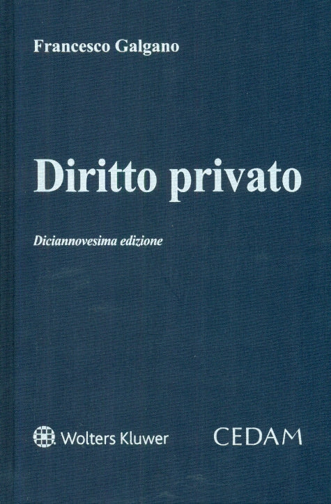 DIRITTO PRIVATO 19ED. - GALGANO