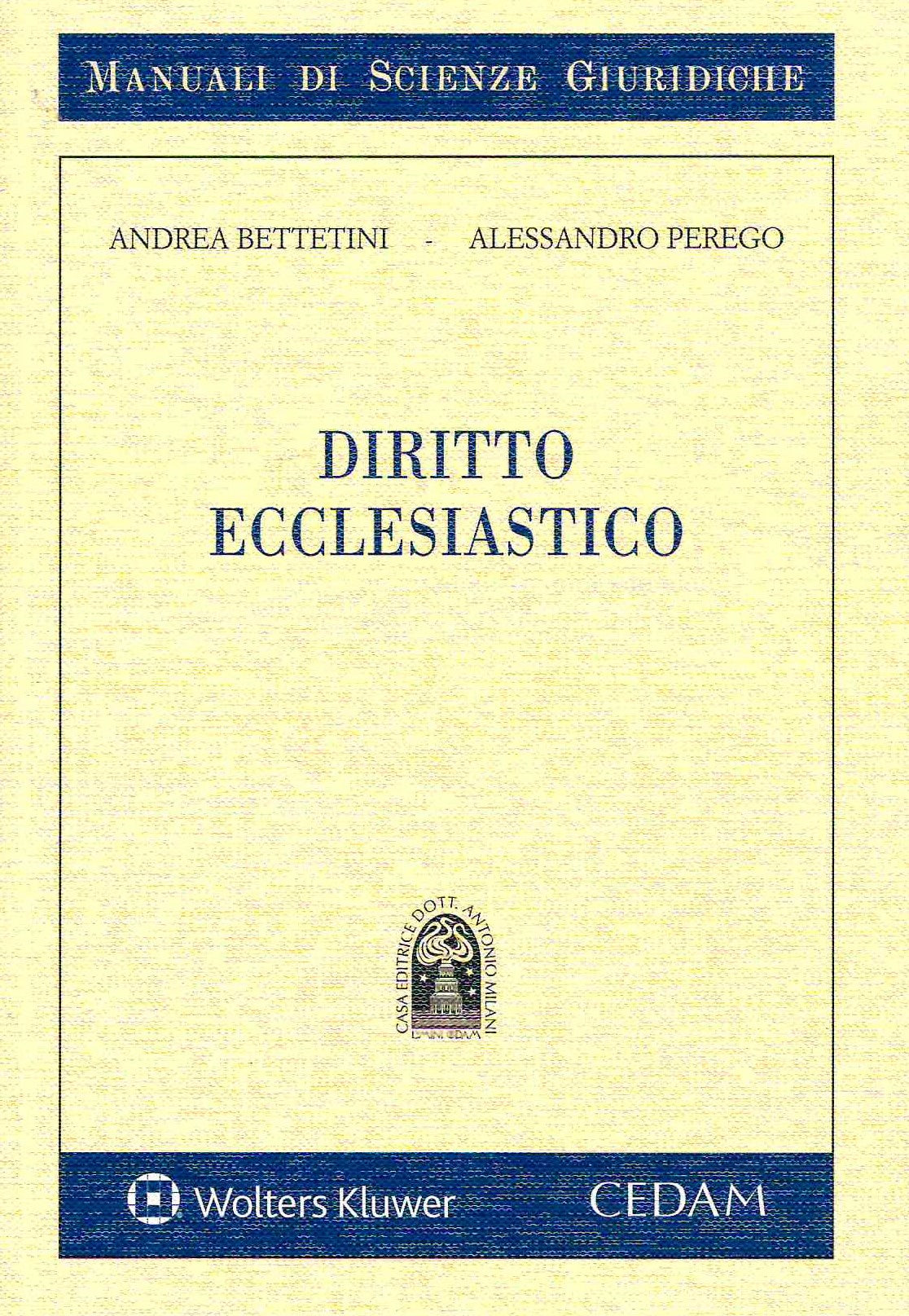 DIRITTO ECCLESIASTICO - BETTETINI