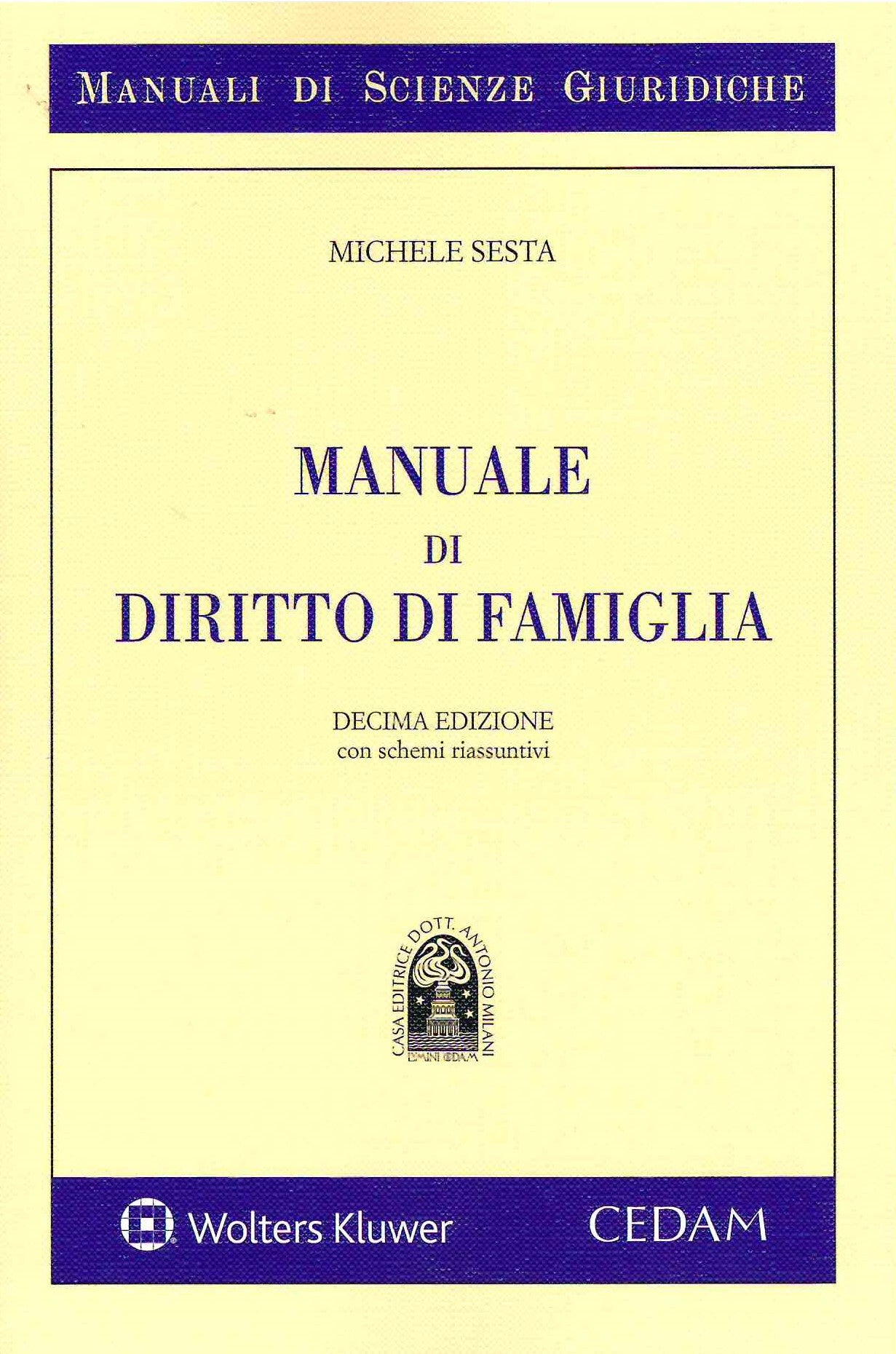 MANUALE DIRITTO DI FAMIGLIA 10ED. - SESTA