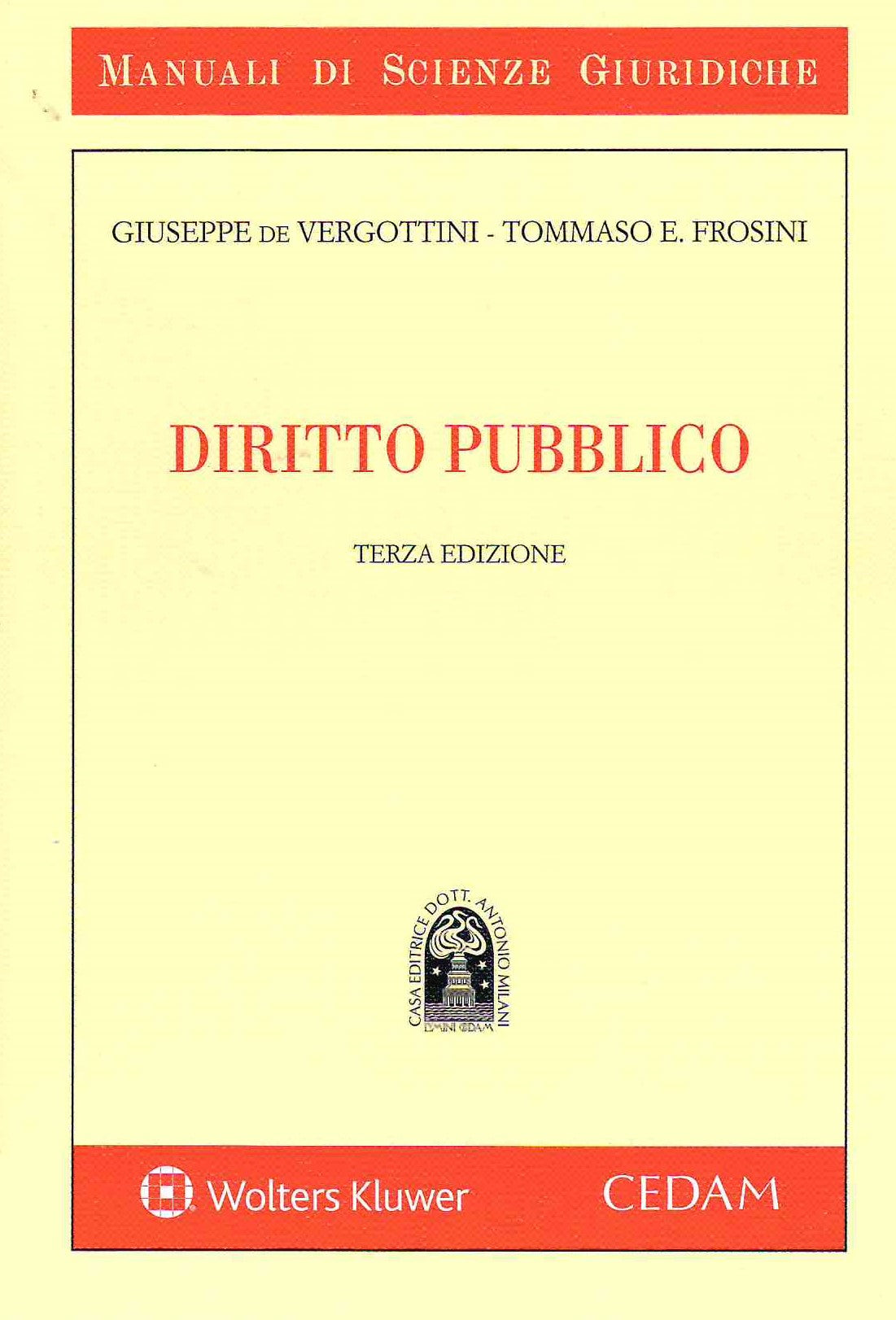 DIRITTO PUBBLICO 3ED. - DE VERGOTTINI