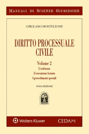 DIRITTO PROCESSUALE CIVILE VOL.2 9ED - MONTELEONE