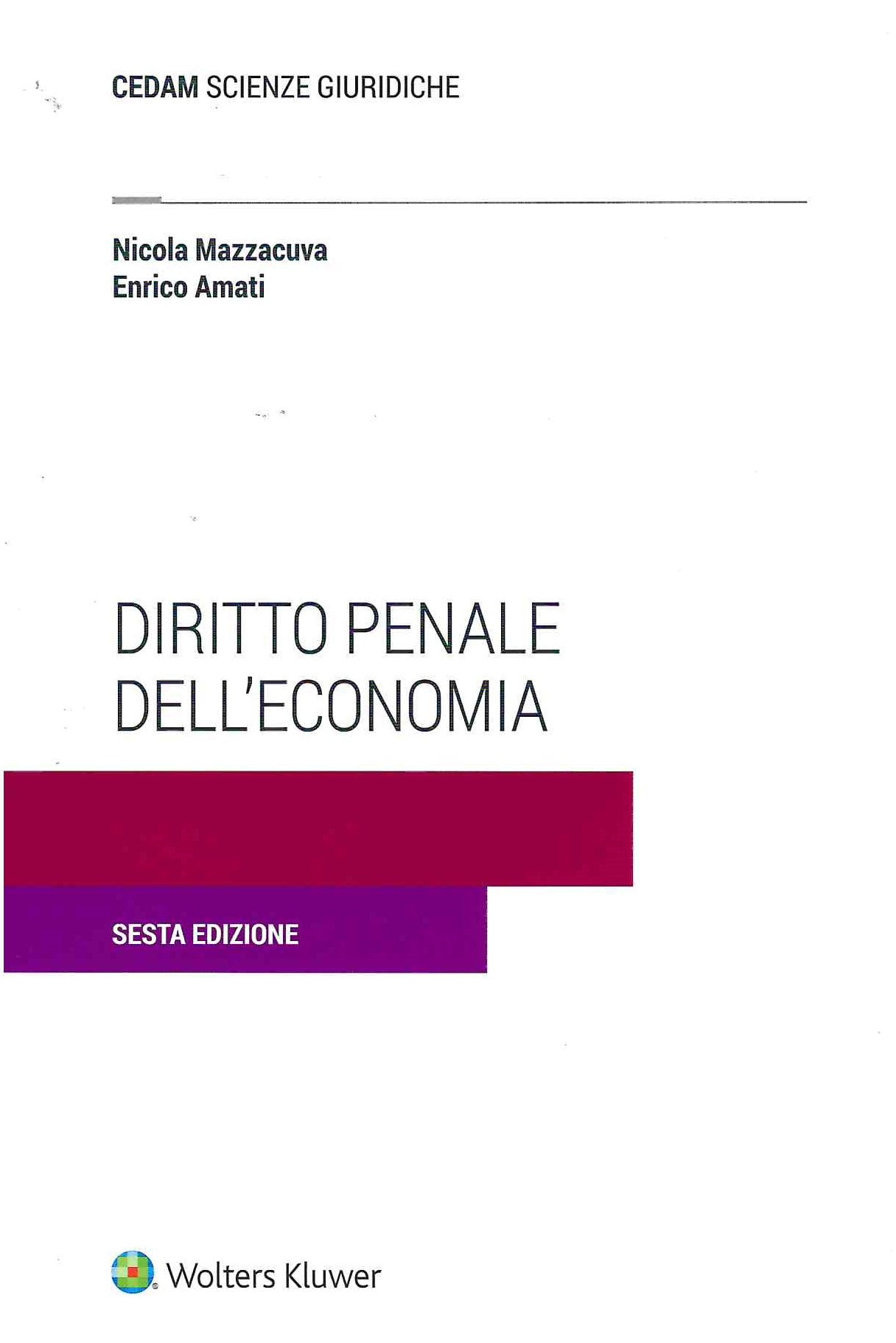 DIRITTO PENALE ECONOMIA 6ED - AMATI MAZZACUVA