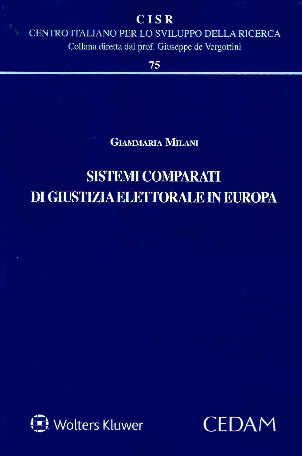 SISTEMI COMPARATI GIUSTIZIA ELETTORALE - MILANI