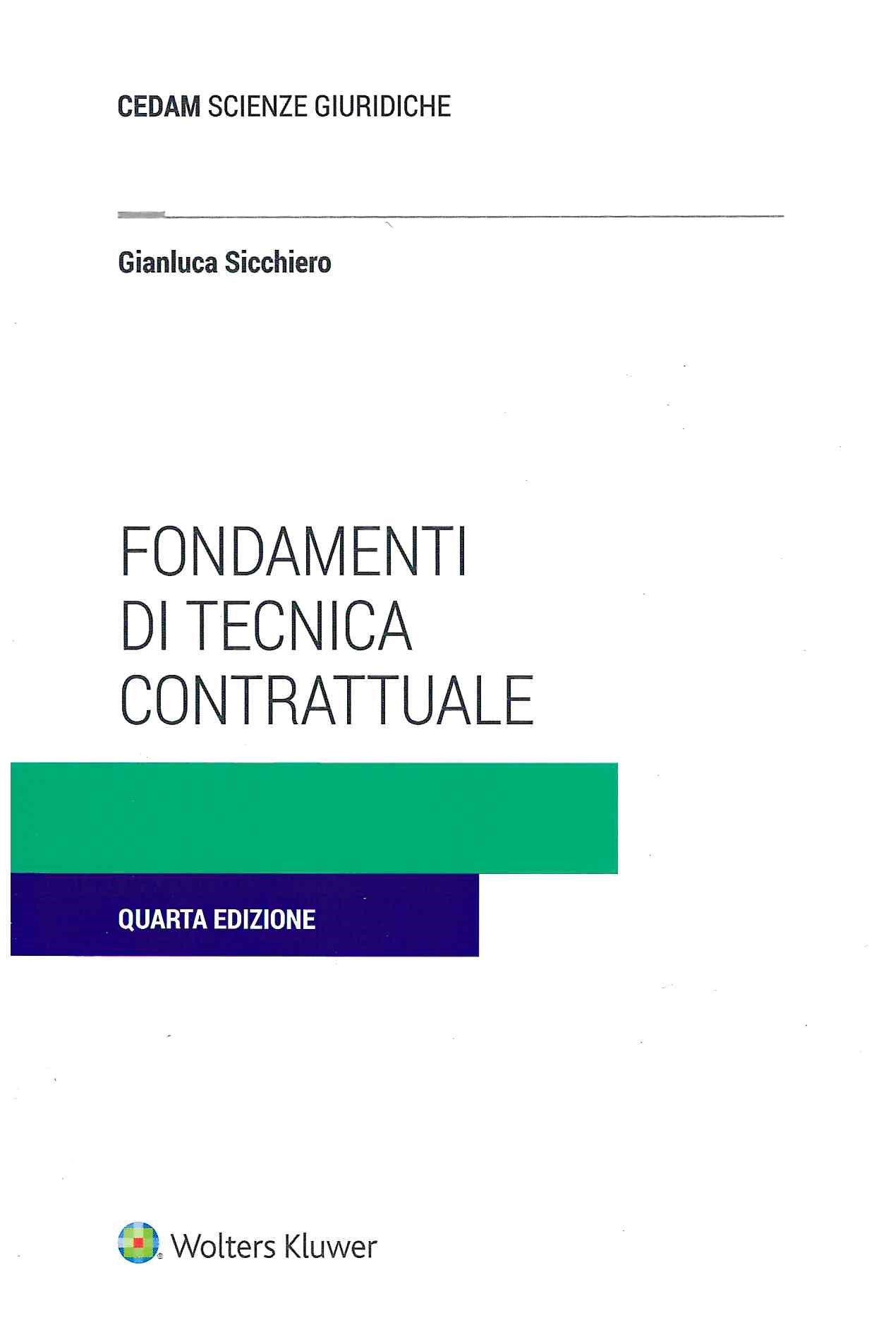 FONDAMENTI TECNICA CONTRATTUALE 4ED. - SICCHIERO