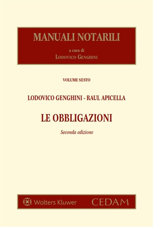 Le Obbligazioni (2°ed.) 2026 - Genghini Lodovico, Apicella Raul