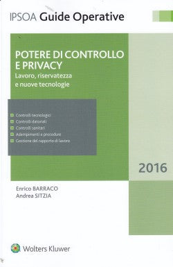 POTERE DI CONTROLLO E PRIVACY 2016 - BARRACO