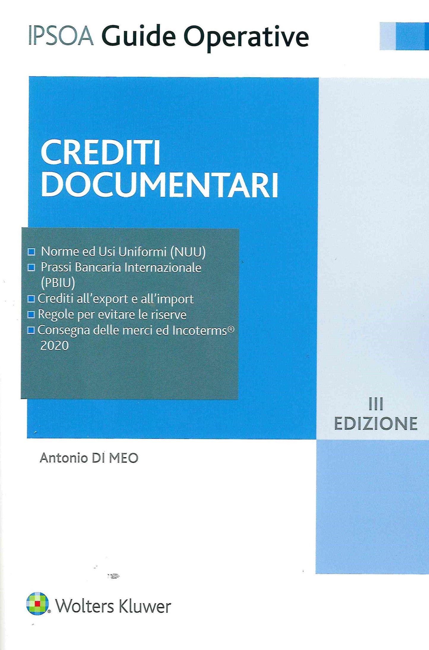 CREDITI DOCUMENTARI 3ED. - DI MEO