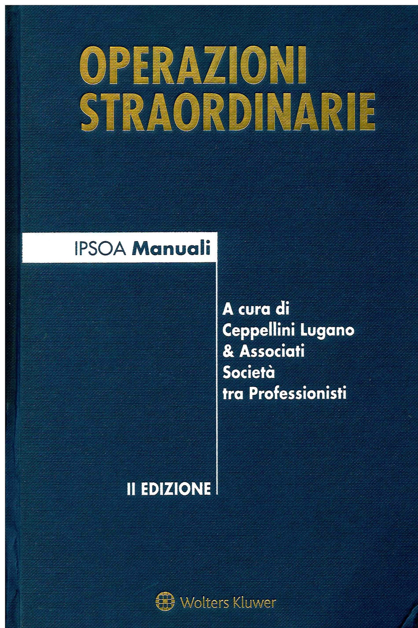 OPERAZIONI STRAORDINARIE 2ED.