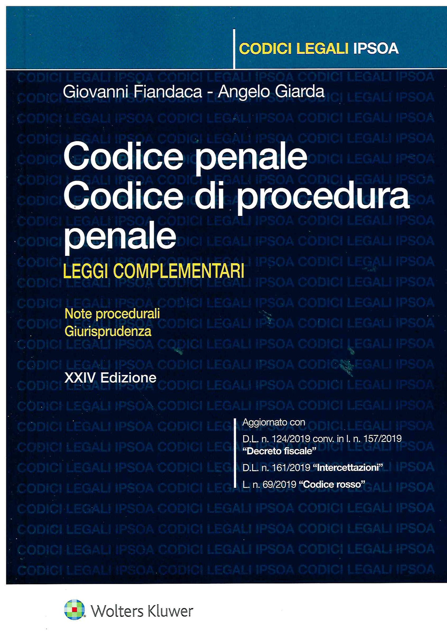 CODICE PENALE E PROC.PENALE 24ED.2020 - FIANDACA