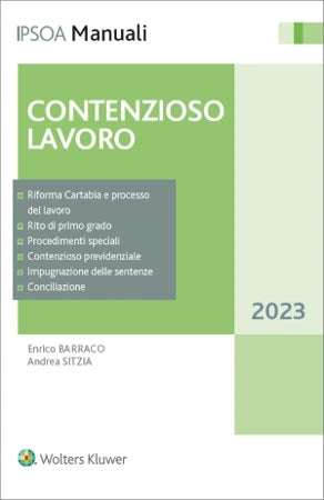 CONTENZIOSO LAVORO 2023 3ED. - BARRACO SITZIA
