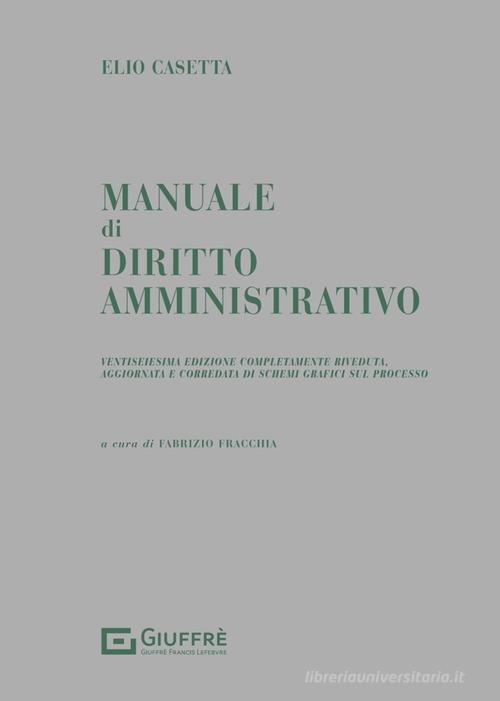 Manuale di diritto amministrativo 2024 - E. Casetta