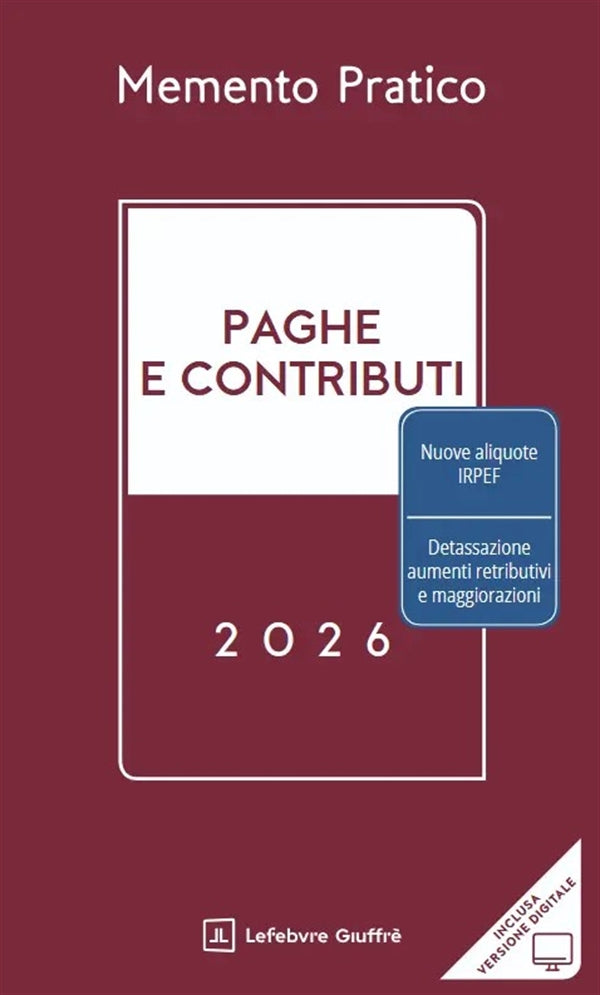 Memento Pratico Paghe e Contributi 2026