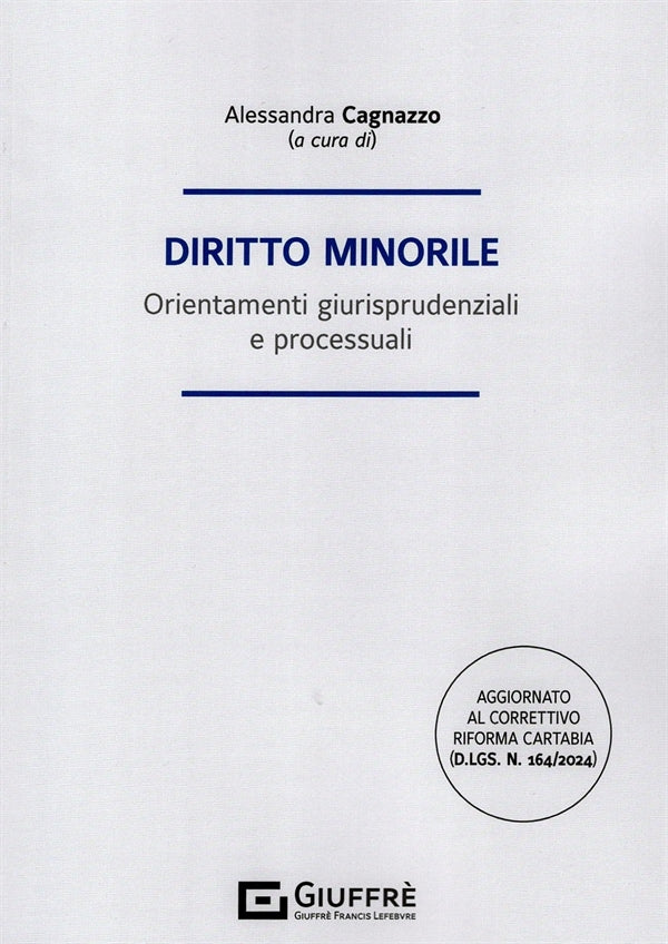 Diritto Minorile 2025 - Cagnazzo
