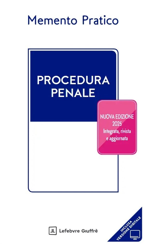 MEMENTO PROCEDURA PENALE 2025