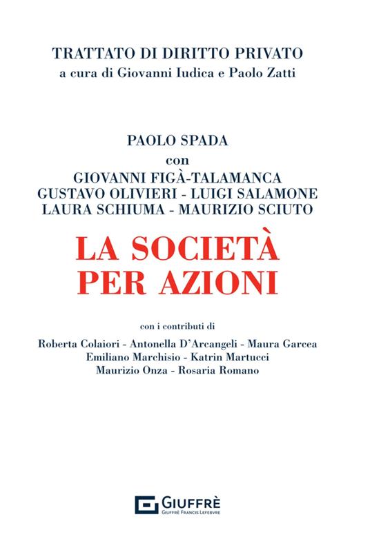 La società per azioni - Spada, Figà Talamanca, Salamone