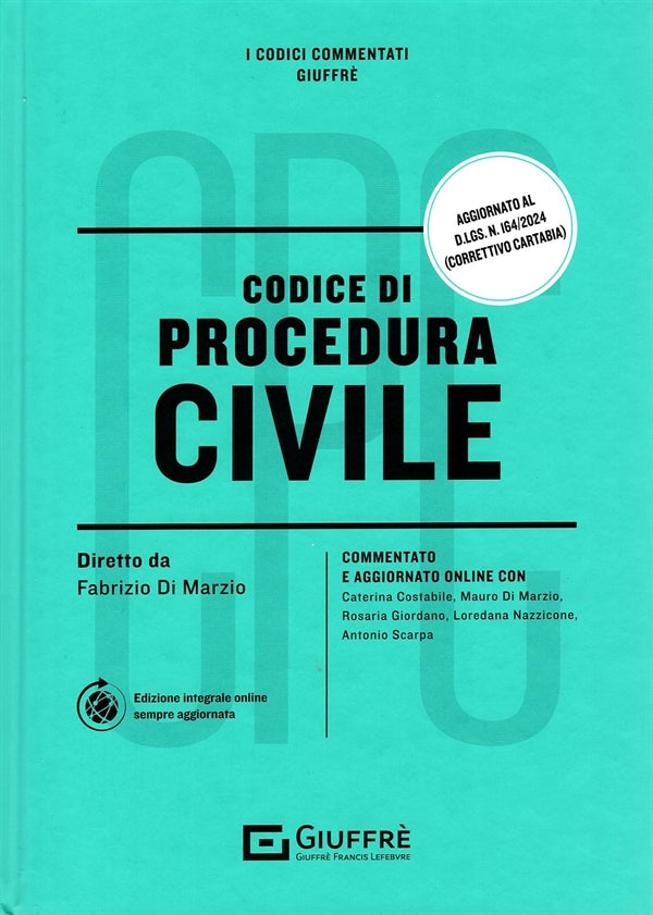 Codice di Procedura Civile Commentato - DI MARZIO