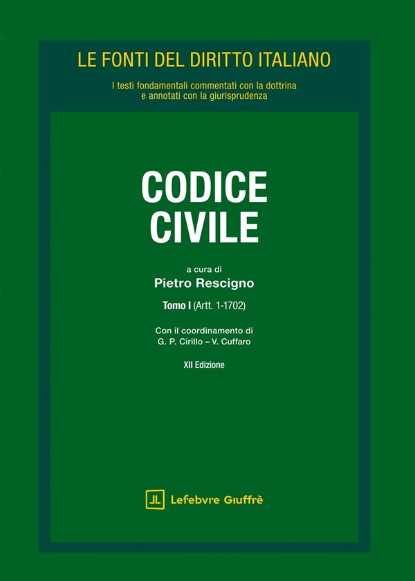 Codice Civile in 2 Tomi - Rescigno Pietro