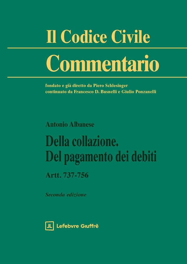 Collazione. Pagamento dei Debiti - Albanese Antonio
