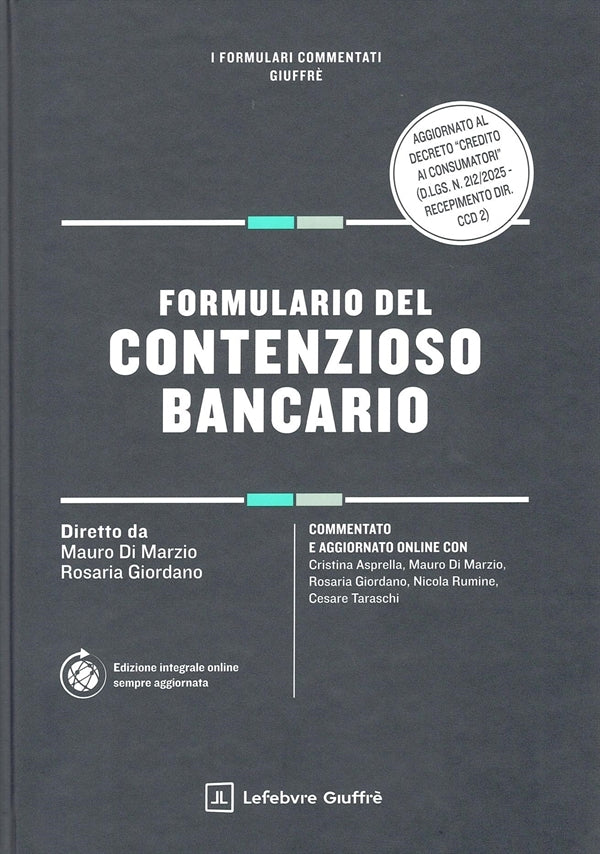 Formulario Contenzioso Bancario - Di Marzio, Giordano