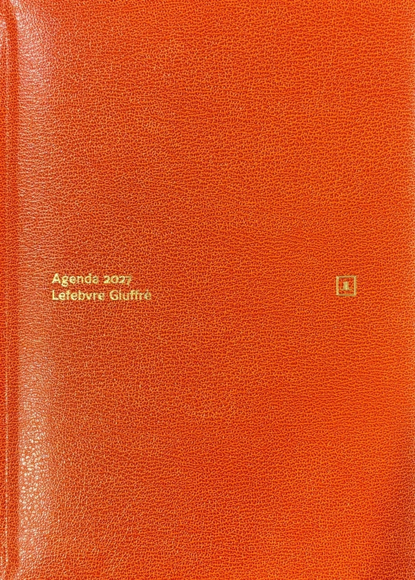 Agenda Personale + Udienza Giuffrè 2027 - Arancione