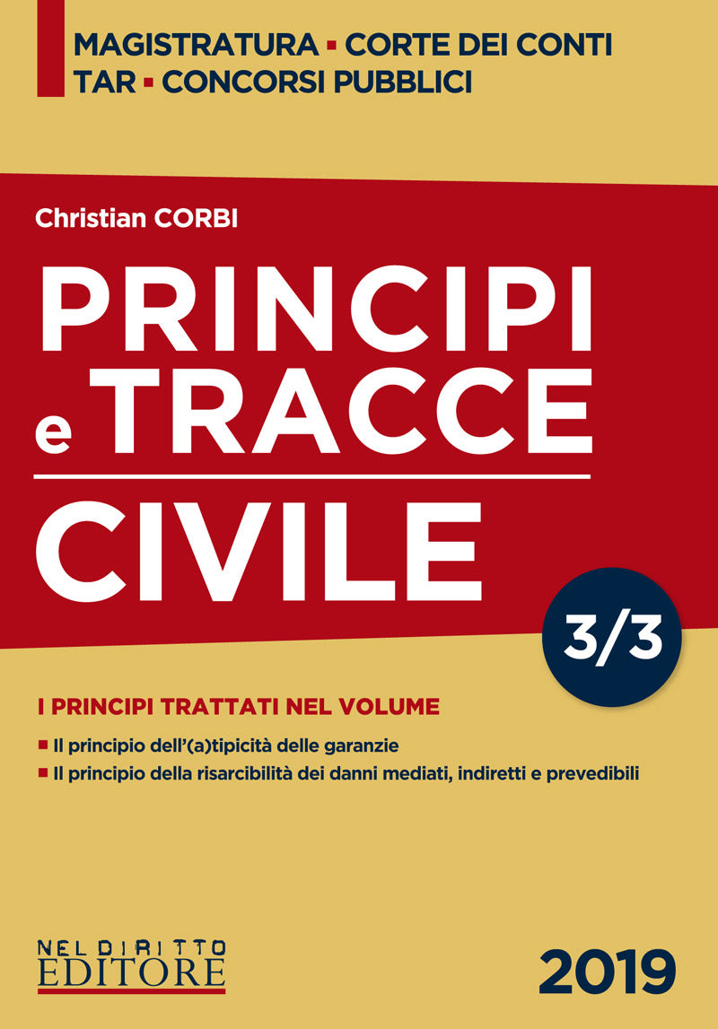 Principi tracce diritto civile tomo 3 - Corbi