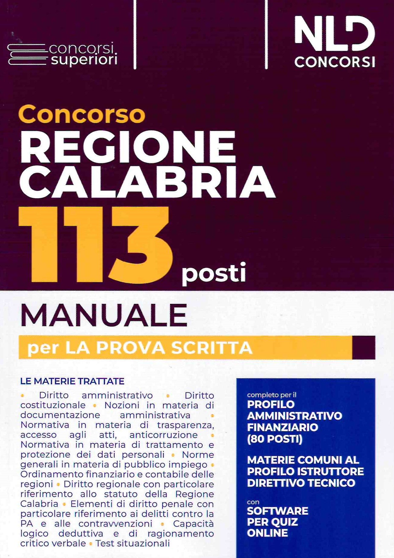 113 posti regione calabria manuale -