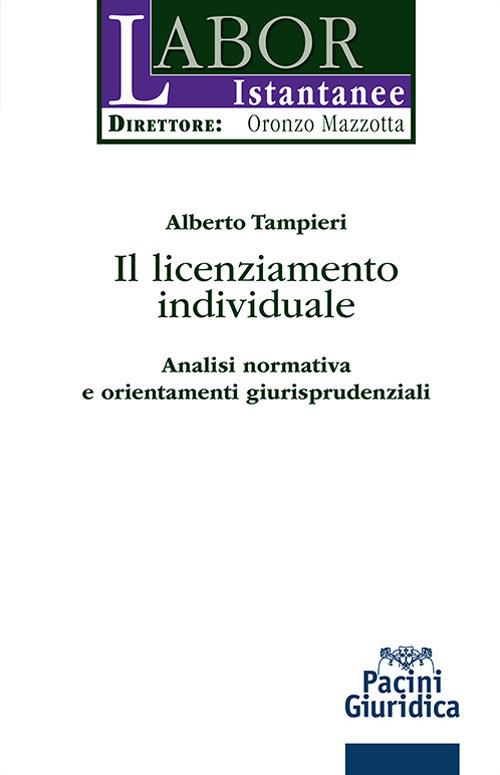 Il licenziamento individuale. Analisi normativa e orientamenti giurisprudenziali - Alberto Tampieri