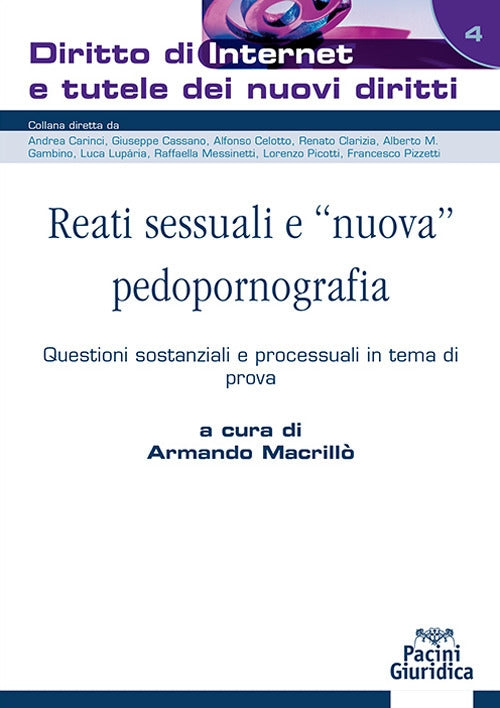 Reati sessuali e nuova pedopornografia - Macrillo'