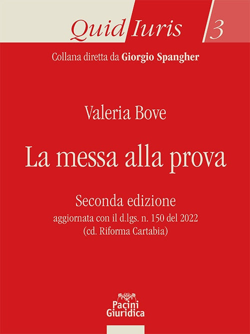 La messa alla prova 2ed. - Bove