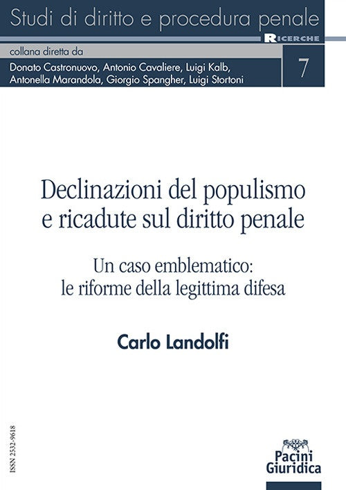 Declinazioni del populismo ricadute pen. - Landolfi