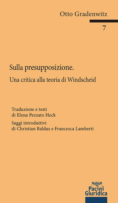 Sulla presupposizione critica teoria - Gradenwitz