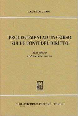 Prolegomeni corso fonti diritto 3ed. - Cerri