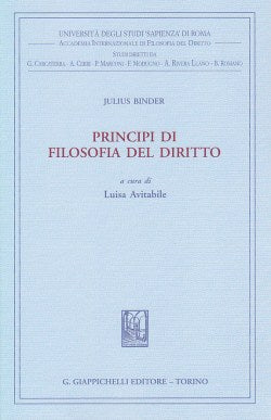 Principi filosofia del diritto - Binder