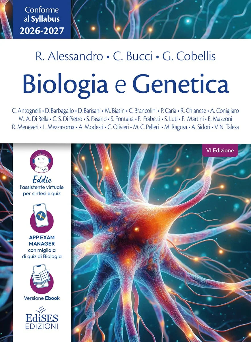 PREVENDITA SEMESTRE FILTRO MEDICINA 2026-2027: Manuale di Biologia e Genetica - R. Alessandro, C. Bucci, G. Cobellis