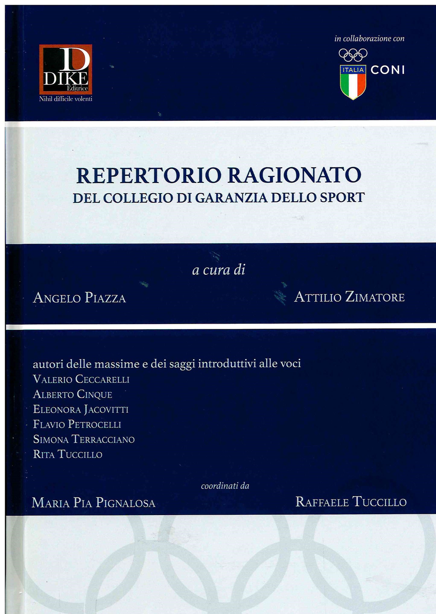 Repertorio ragionato collegio gar.sport - Piazza