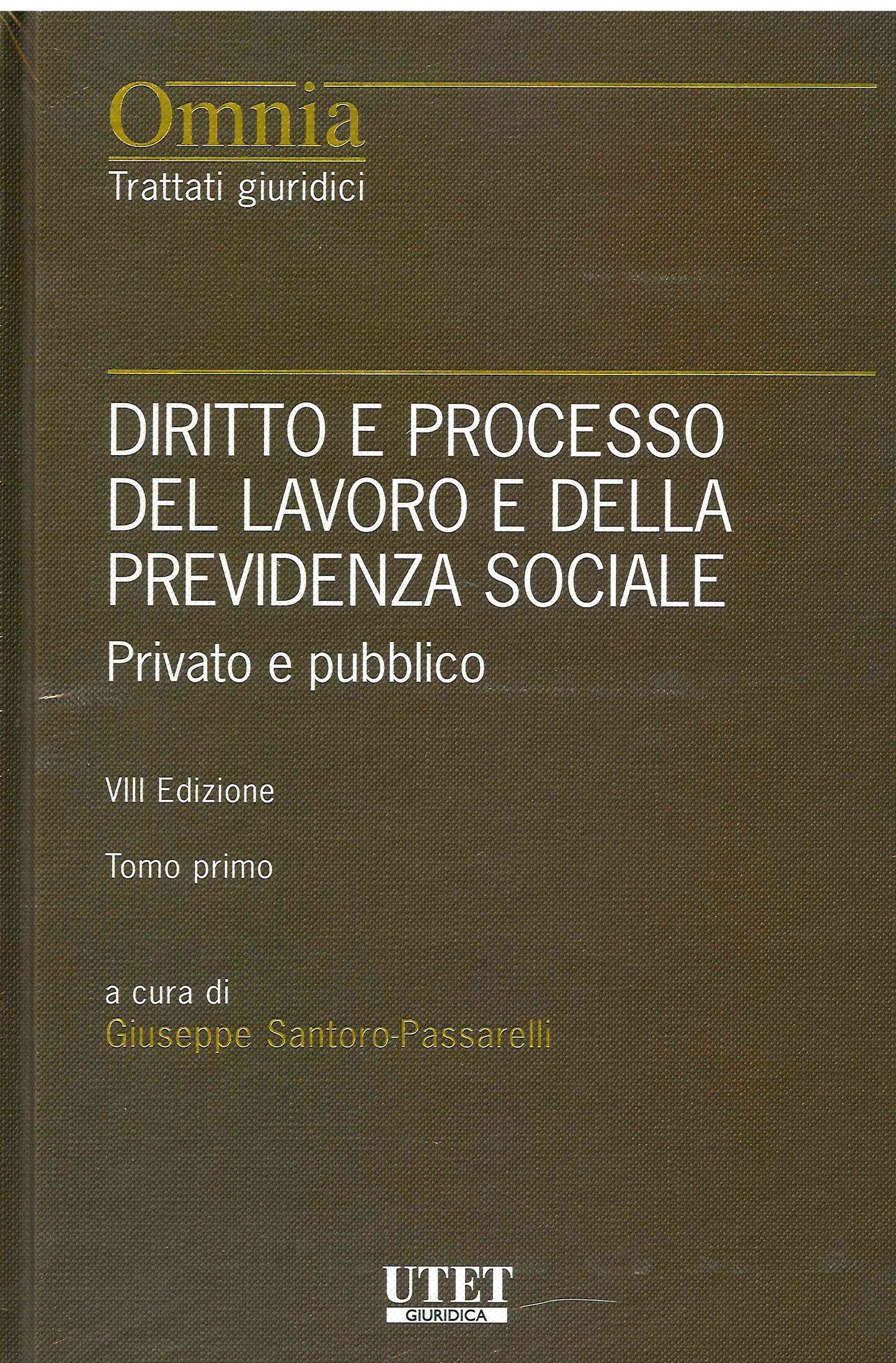 DIRITTO E PROCESSO LAVORO PREV.SOC.8ED. - SANTORO PASSARELLI
